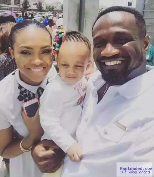 Jude Okoye & his family step out in white outfits for church